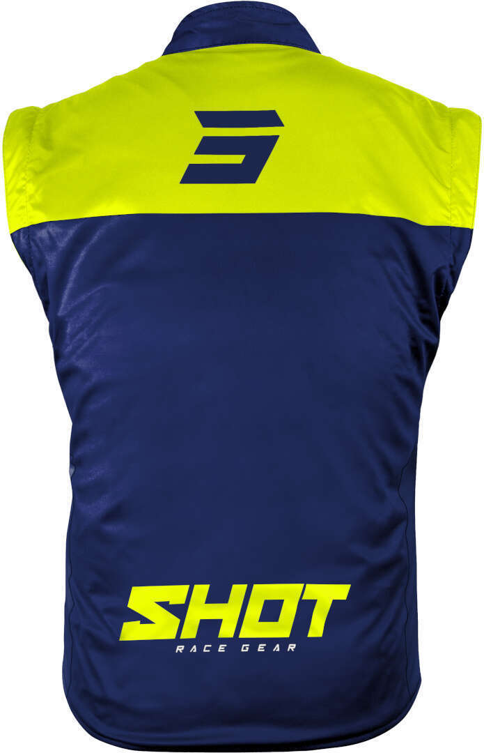 Shot Bodywarmer Lite Chaleco de motocross azul oscuro/amarillo XXL Figura 2