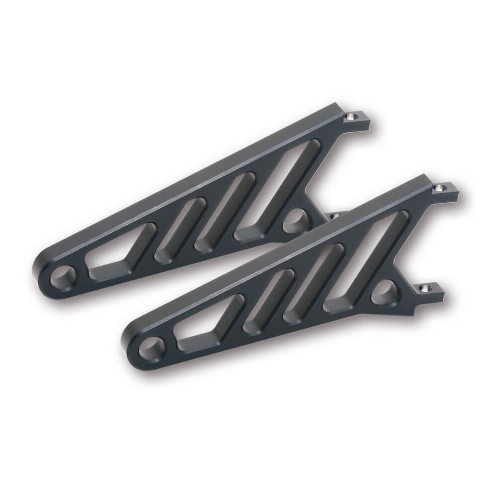 HIGHSIDER CNC Alu Lampenhalter svart Långt Figur 1