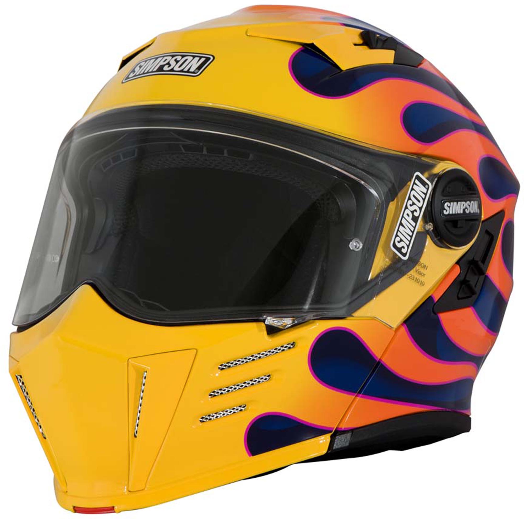 Simpson Darksome Wildfire Motorcycle Helmet S Figure 1