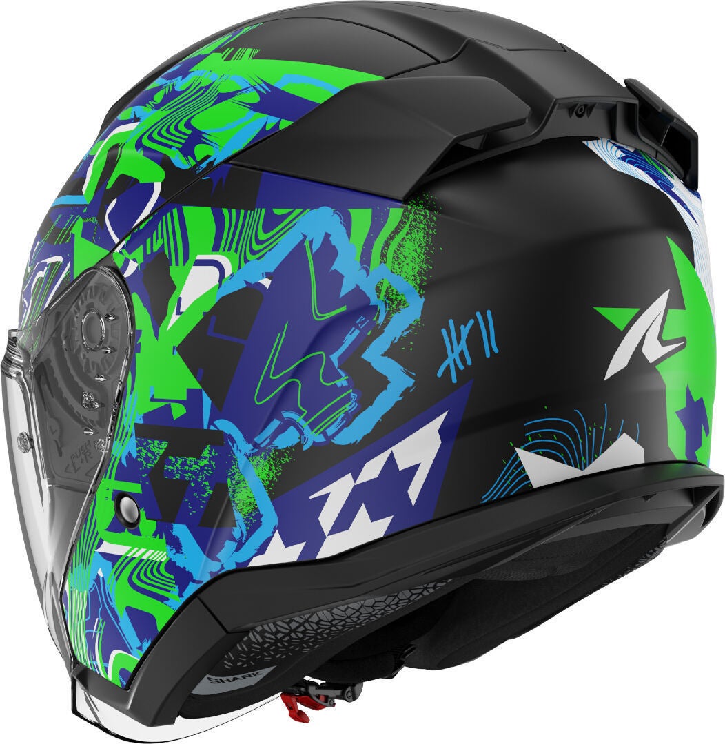 Shark Skwal Jet Pranz Casque jet Noir/Blanc/Bleu/Vert S (55/56) Figure 3