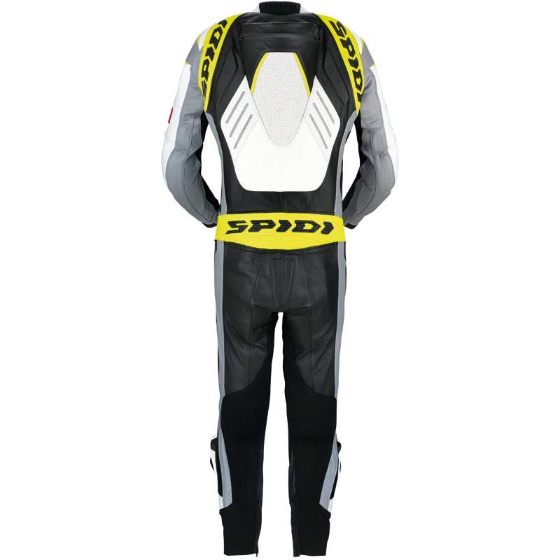 Spidi Track Wind Pro One Piece Motorcycle Leather Suit white/black/yellow 46 Figure 2
