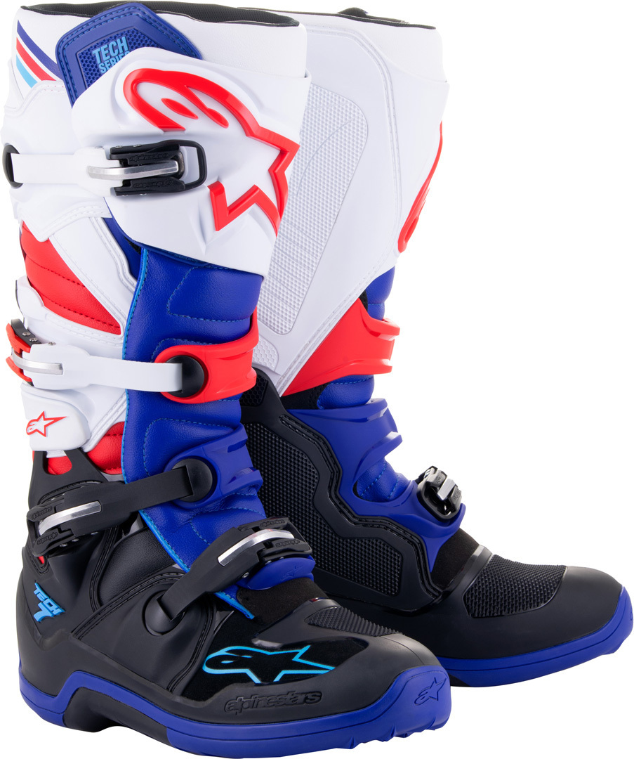 Alpinestars Tech 7 Motokrosové boty černý/bílý/modrý 8 (42) Obrázek 1
