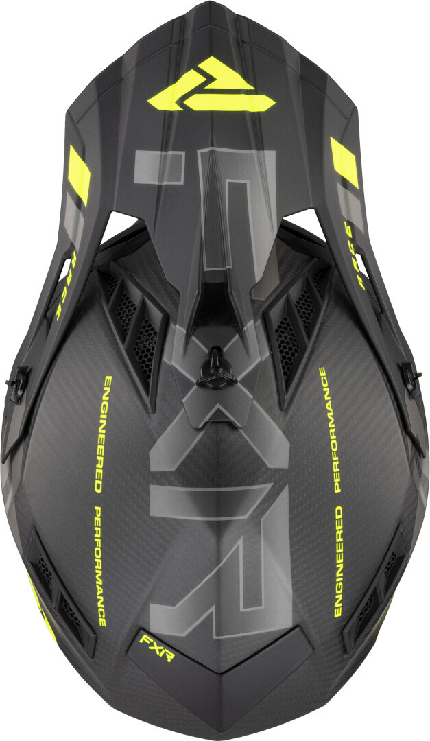 FXR Helium Carbon 2023 Cască de motocross negru/gri/galben S (55/56) Figura 5