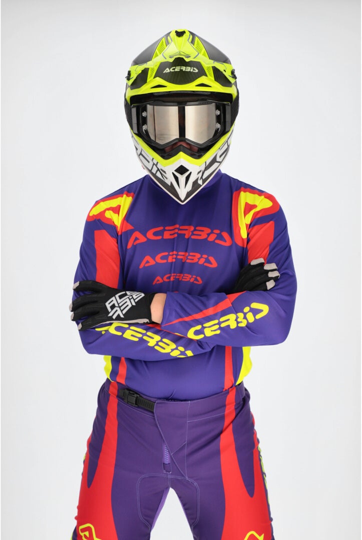 Acerbis MX J-Track Askar Motorcross Jersey paars/rood M Figuur 3