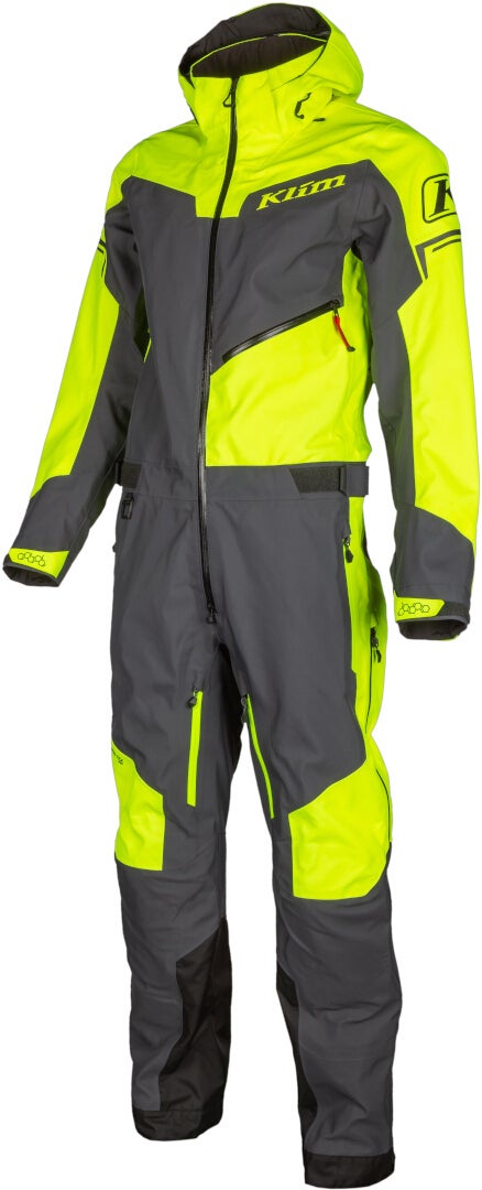 Klim Lochsa One Piece Snowmobile Suit grey/neon yellow Short L Figure 1