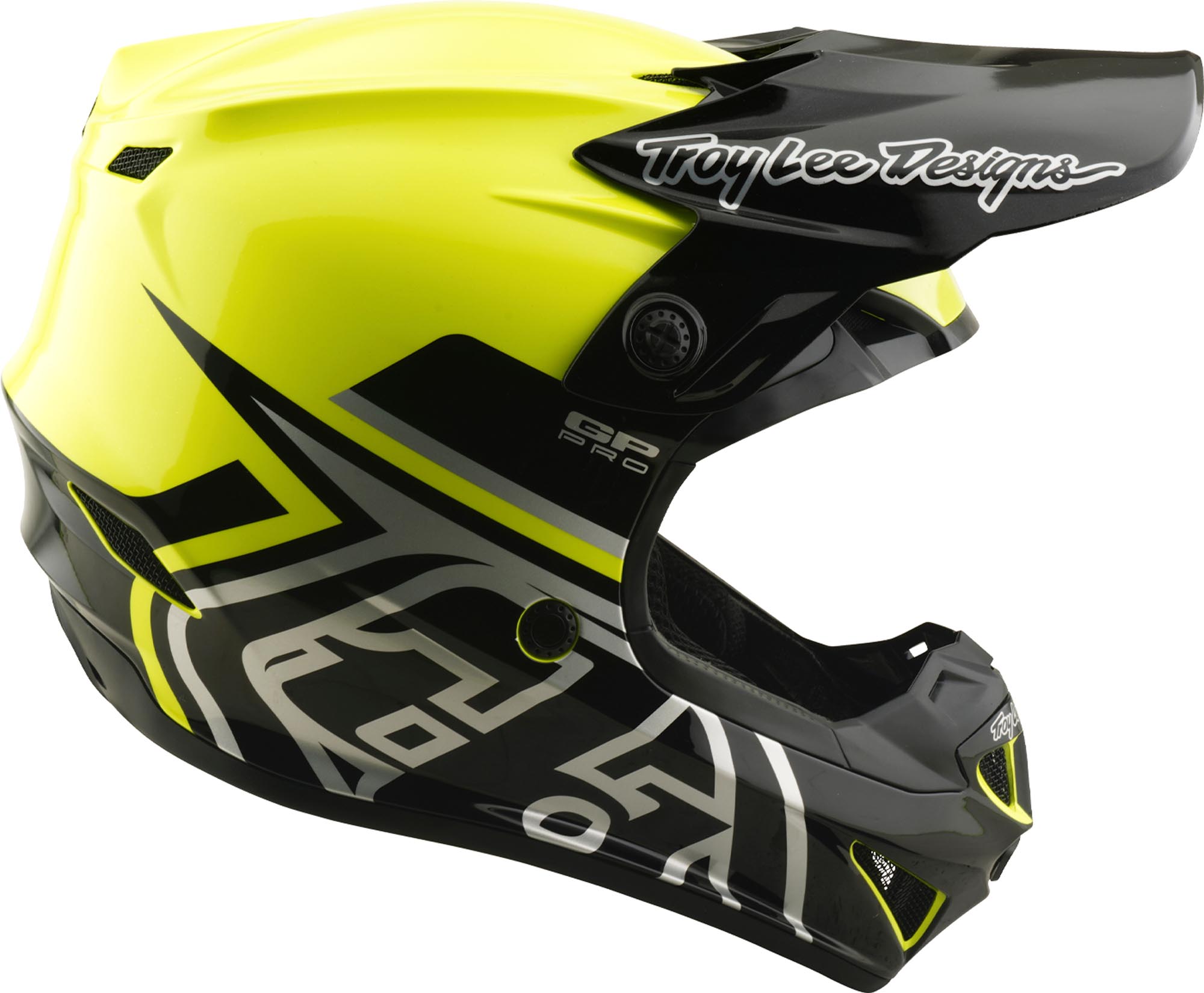 Troy Lee Designs GP Pro MIPS Mono Neon Cască de motocross pentru tineret Y/M (50/51) Figura 3