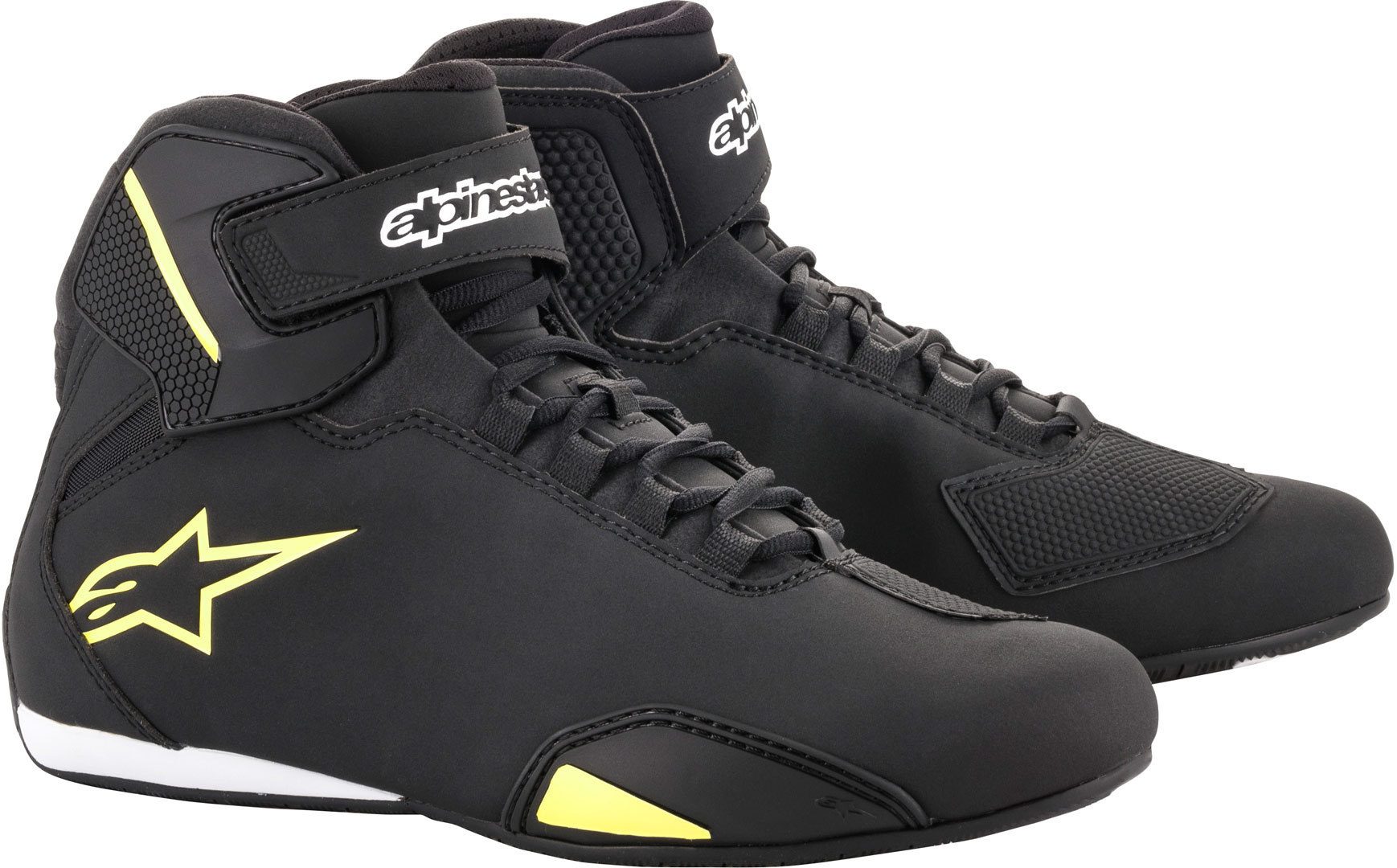 Alpinestars Sektor Pantofi de motocicletă negru/galben-neon 39 Figura 1