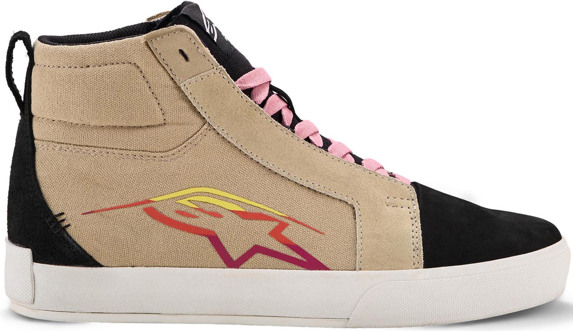 Alpinestars Ride-63 Canvas Motorcycle Shoes beige/black 6 Figure 4