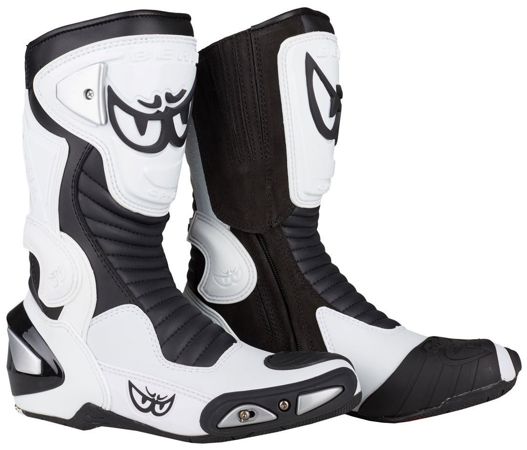 Berik Race-X Racing Motorcycle Boots white/black 45 Figure 1