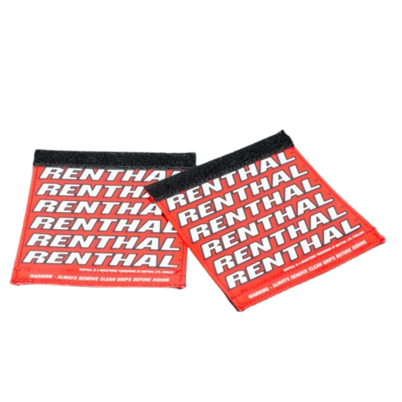 RENTHAL Grip Protector Clean Grips - Röd/Vit Figur 1