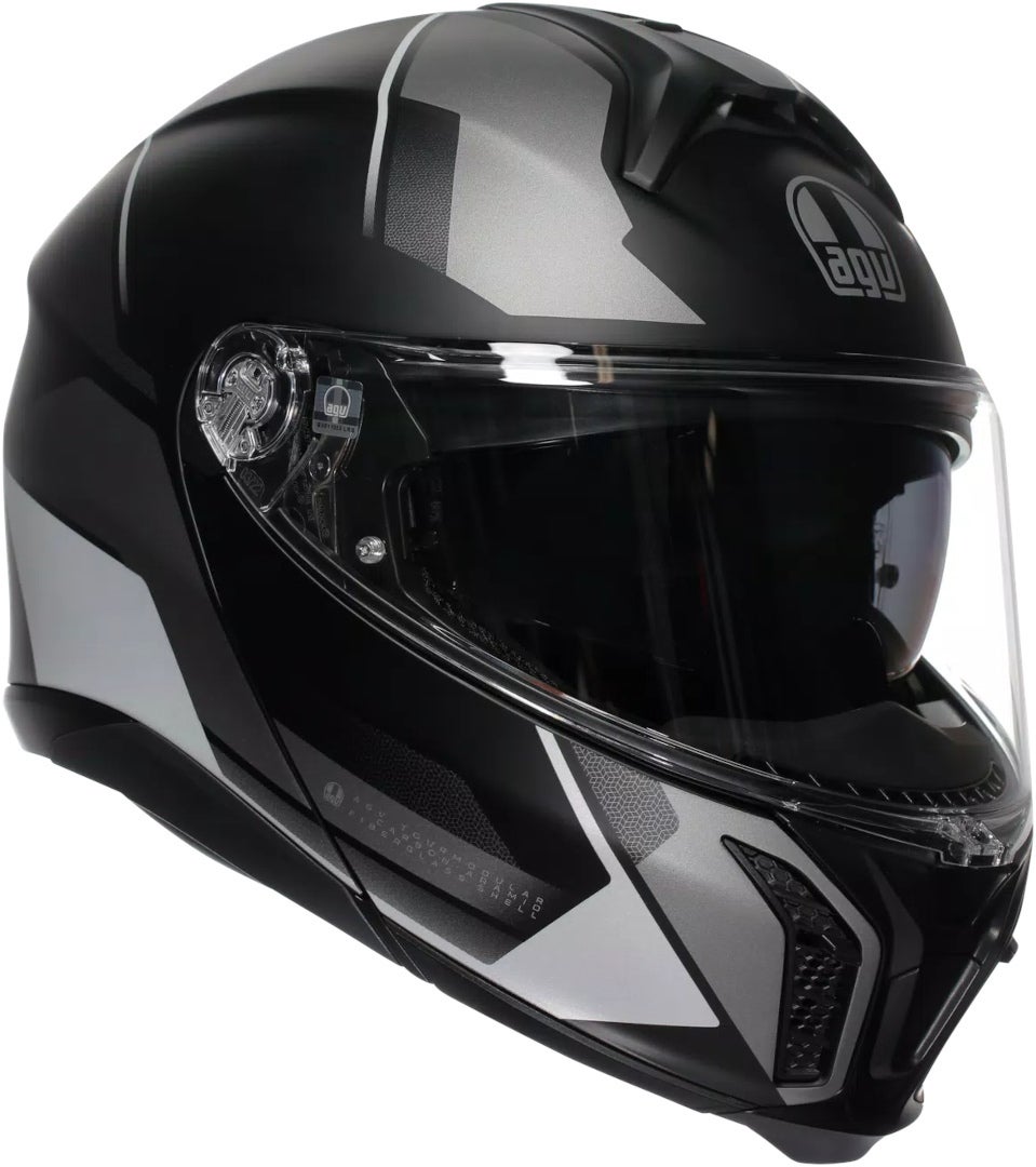 AGV Tourmodular Perception Capacete preto fosco/prata XXL (63/64) Figura 1