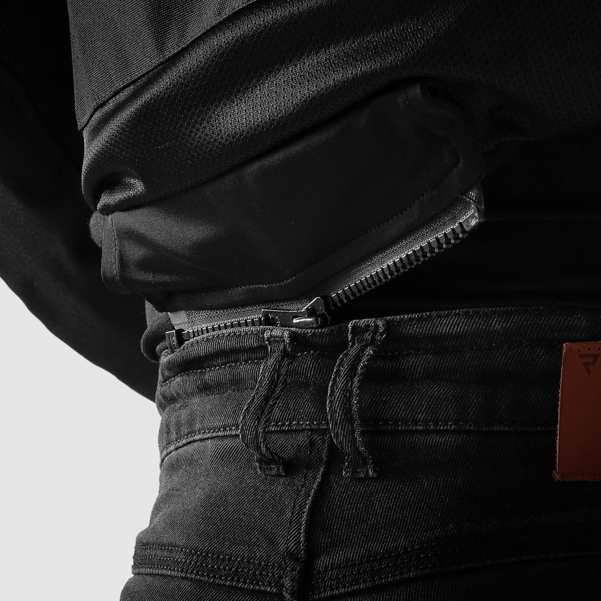 Side view of Rebelhorn Echo waterproof Motorcycle Textile Jacket