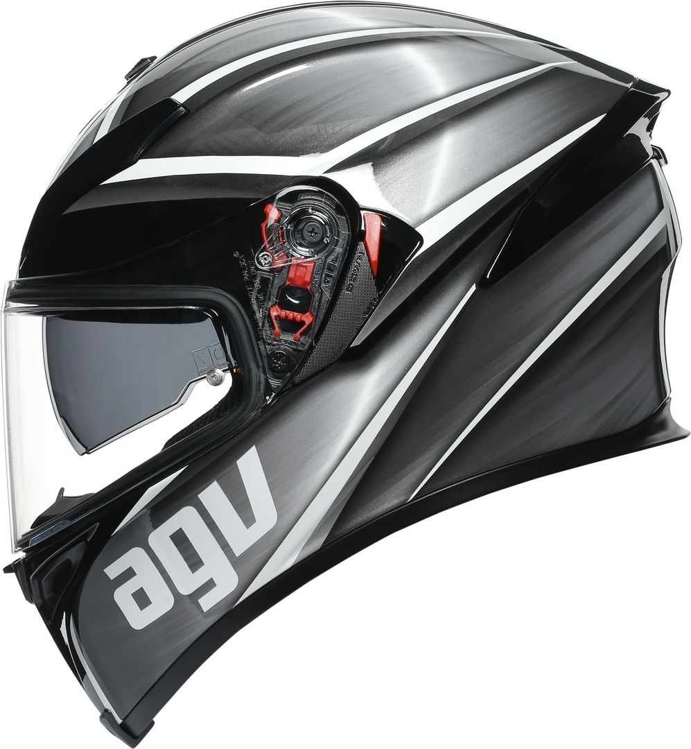 AGV K-5 S Tempest Helmet black/silver MS (57) Figure 6