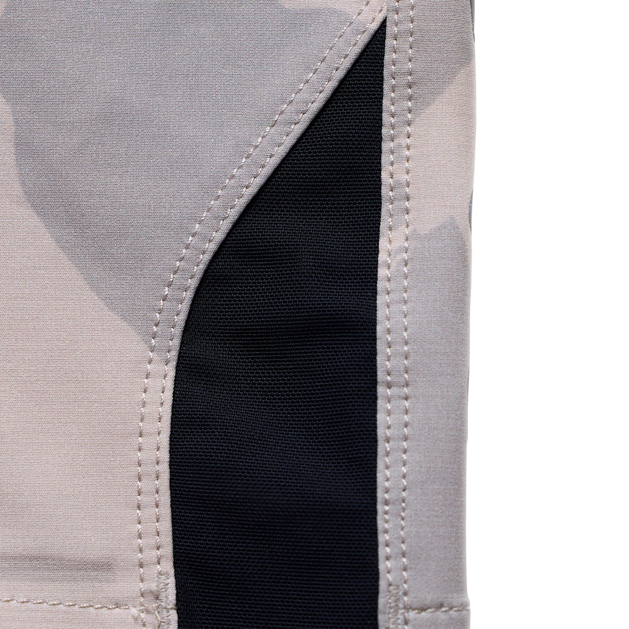 Side view of Troy Lee Designs Lilium Pro Shell Flow Camo Ladies Bicycle Shorts