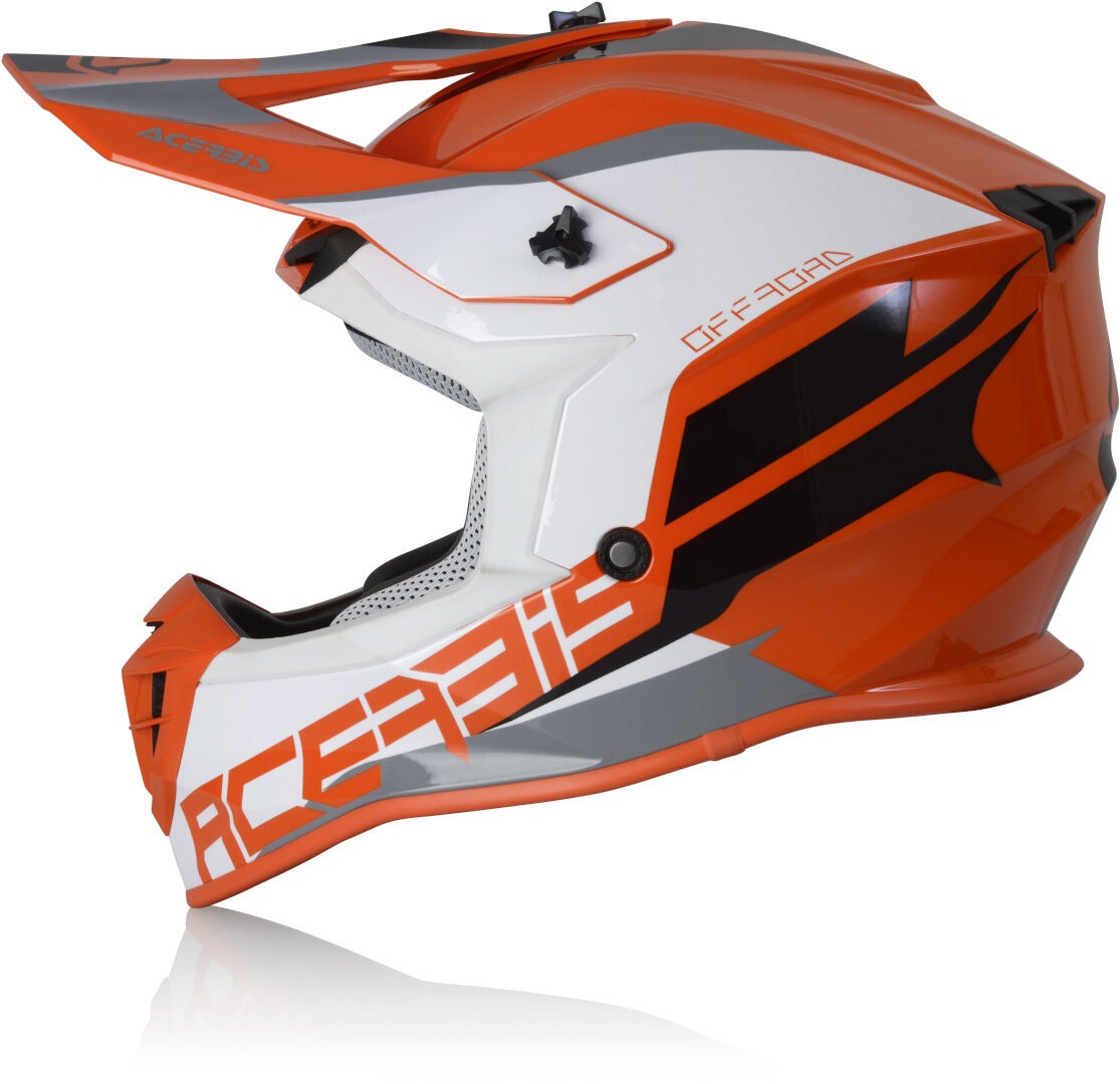 Acerbis Linear Casque de motocross orange/blanc S (55/56) Figure 3