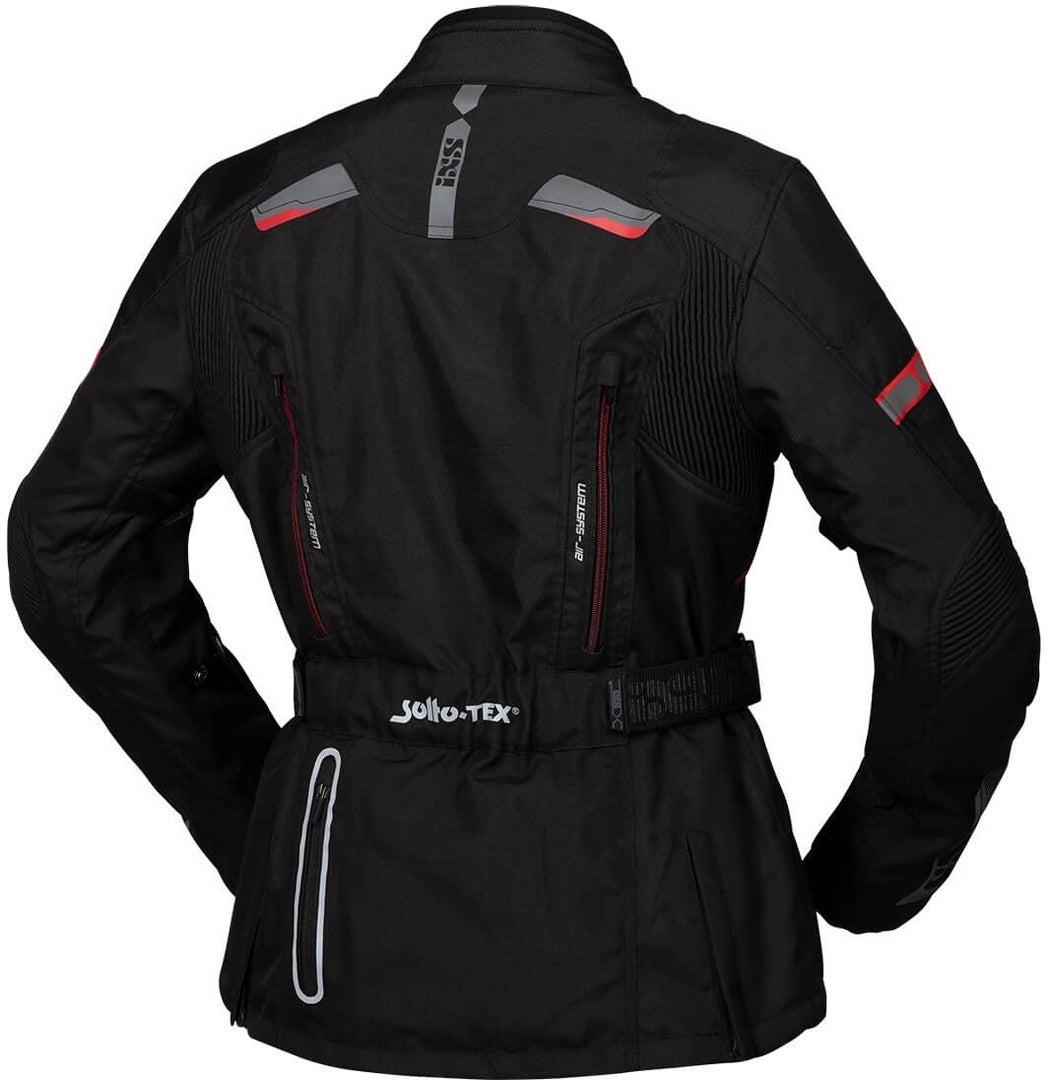 IXS Tour Liz-ST Giacca tessile da donna nero/rosso S Figura 2