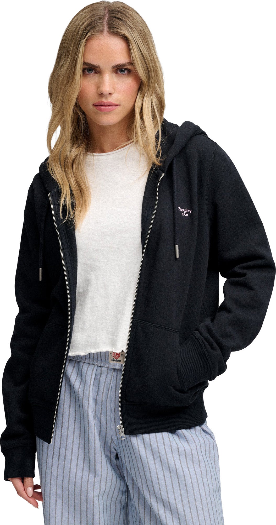 Superdry & Co Signature Дамско яке тъмносиньо XL Фигура 8