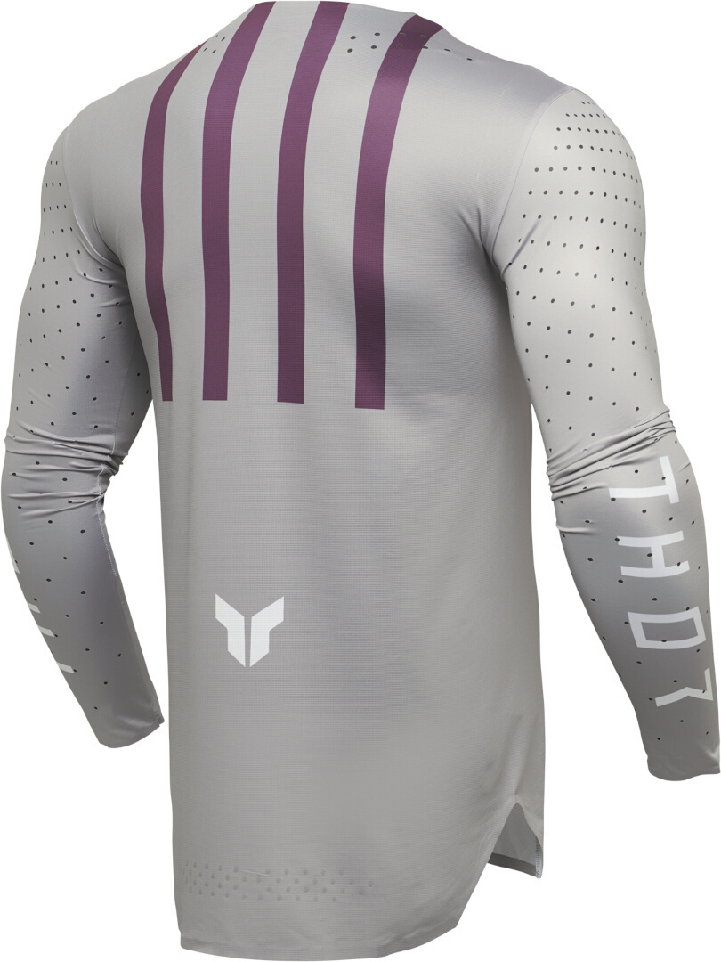 Thor Flite Tricou de motocross gri/mov XL Figura 3