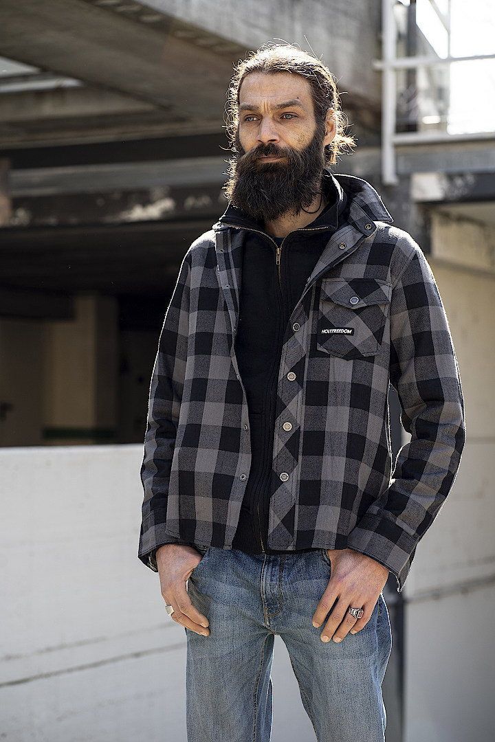 HolyFreedom Jessie James Flannel Skjorta grå S Figur 6