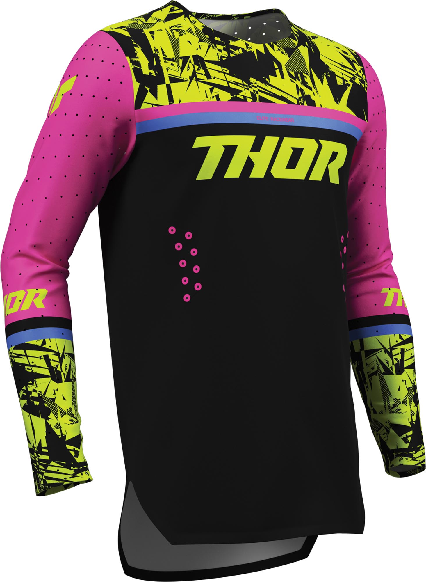 Thor Sportmode Punkd Jugend Motocross Jersey schwarz/gelb M Abbildung 4