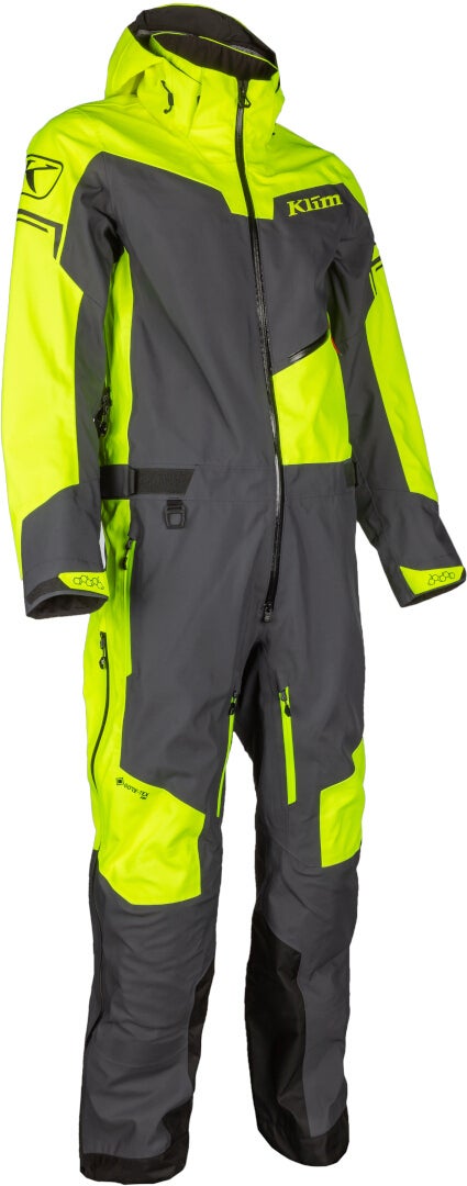 Klim Lochsa One Piece Snowmobile Suit grey/neon yellow Short L Figure 3