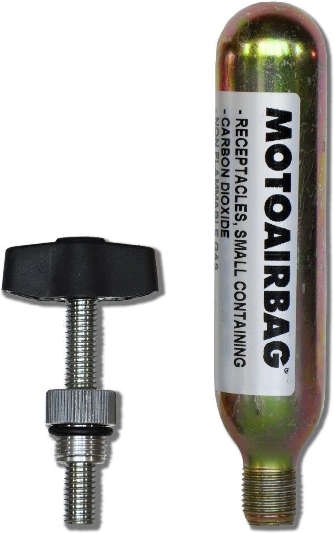 Motoairbag CO2 Cartridge opladen Figuur 1 Motoairbag CO2 Cartridge opladen Figuur 1