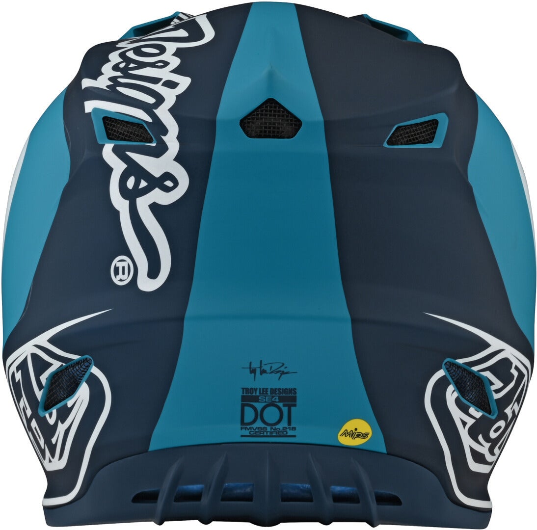 Troy Lee Designs SE4 Corsa Motocross Helmet blue/white/blue S Figure 6