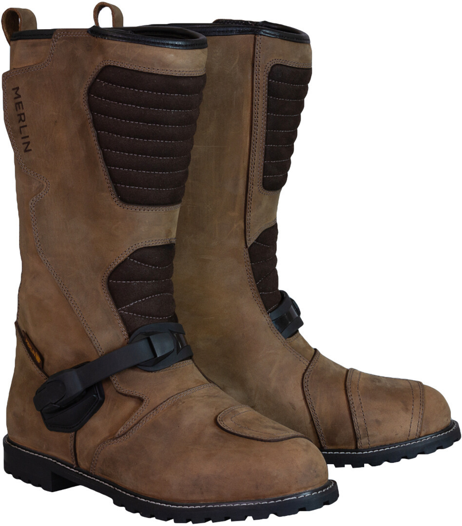 Merlin Teton D3O Motorcycle Boots brown 11 Figure 1