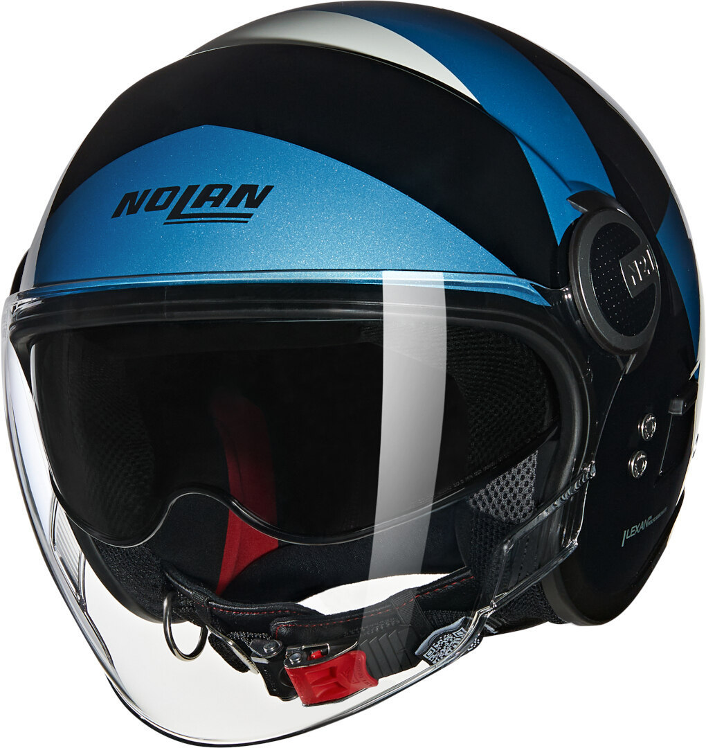 Nolan N21 Visor 06 Tangente Jet hjälm blå/svart/silver M (58) Figur 1
