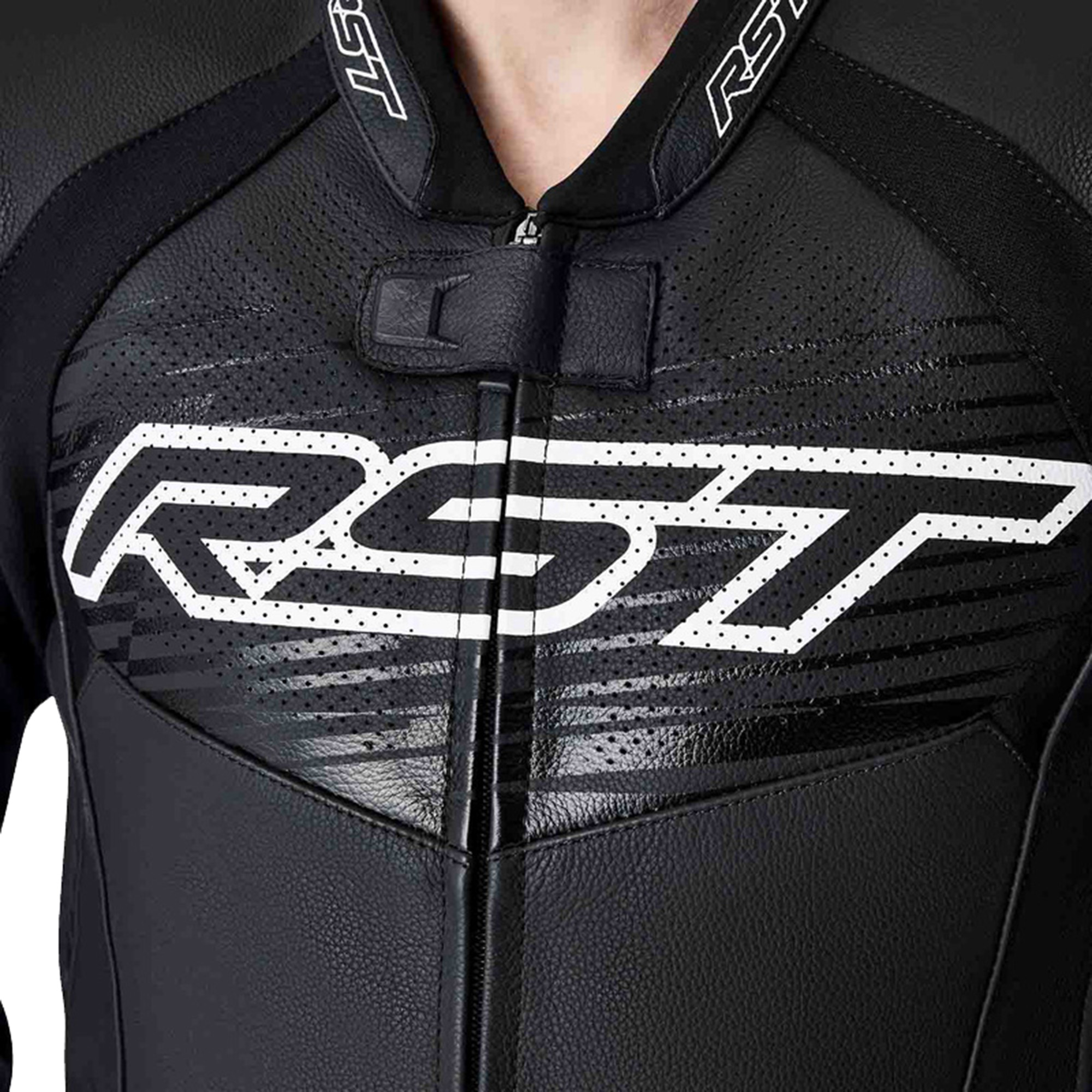 RST Tractech Evo D3O Motorcycle Leather Jacket black/white 58 Figure 5