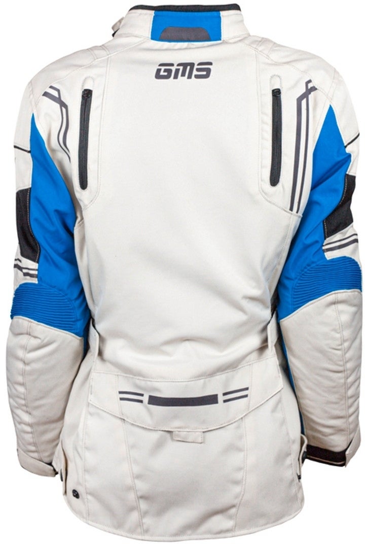 GMS Taylor Damer Motorcykel Textil Jacka Grå/blå 3XL Figur 2