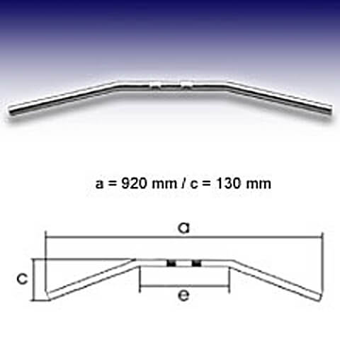 FEHLING DRAG BAR 1 polegada grande, MK, cromado Artigo principal Figura 1