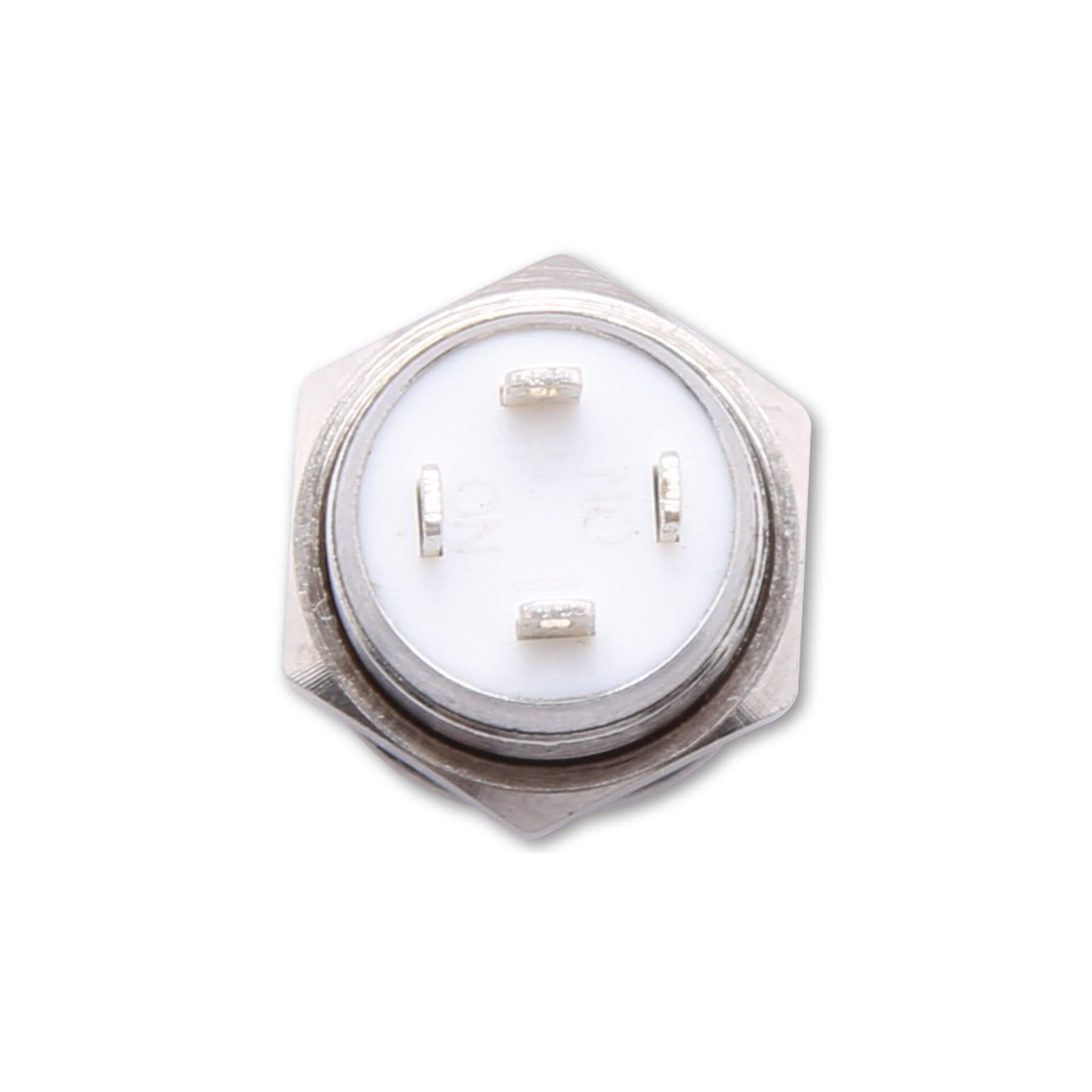 HIGHSIDER Taster Edelstahl mit LED Leuchtring silver/rött Figur 4