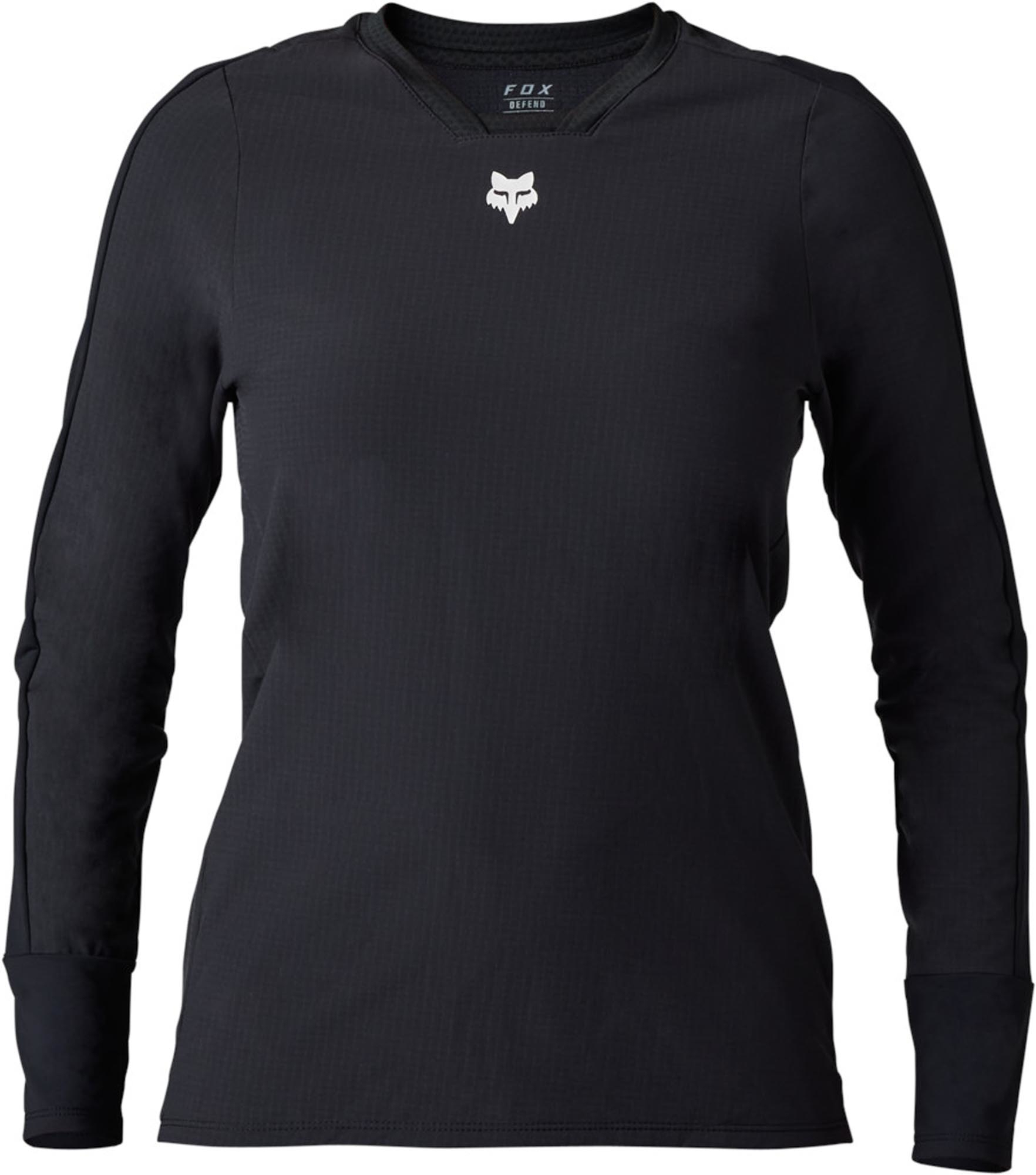 FOX Defend Thermal Damernes cykeltrøje Sort S Figur 1