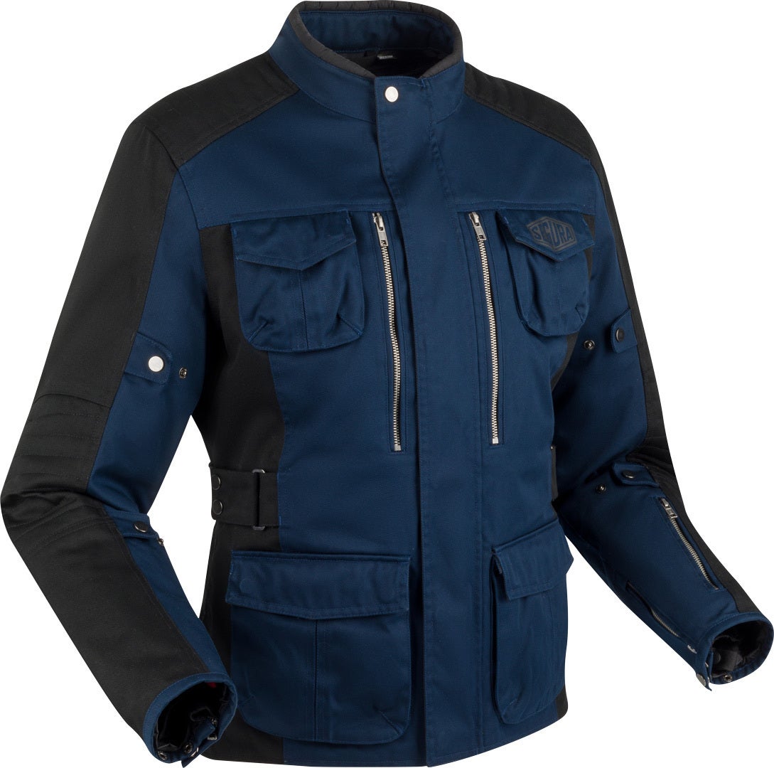 Segura Bora Motorrad Textiljacke blau/schwarz 4XL Abbildung 1
