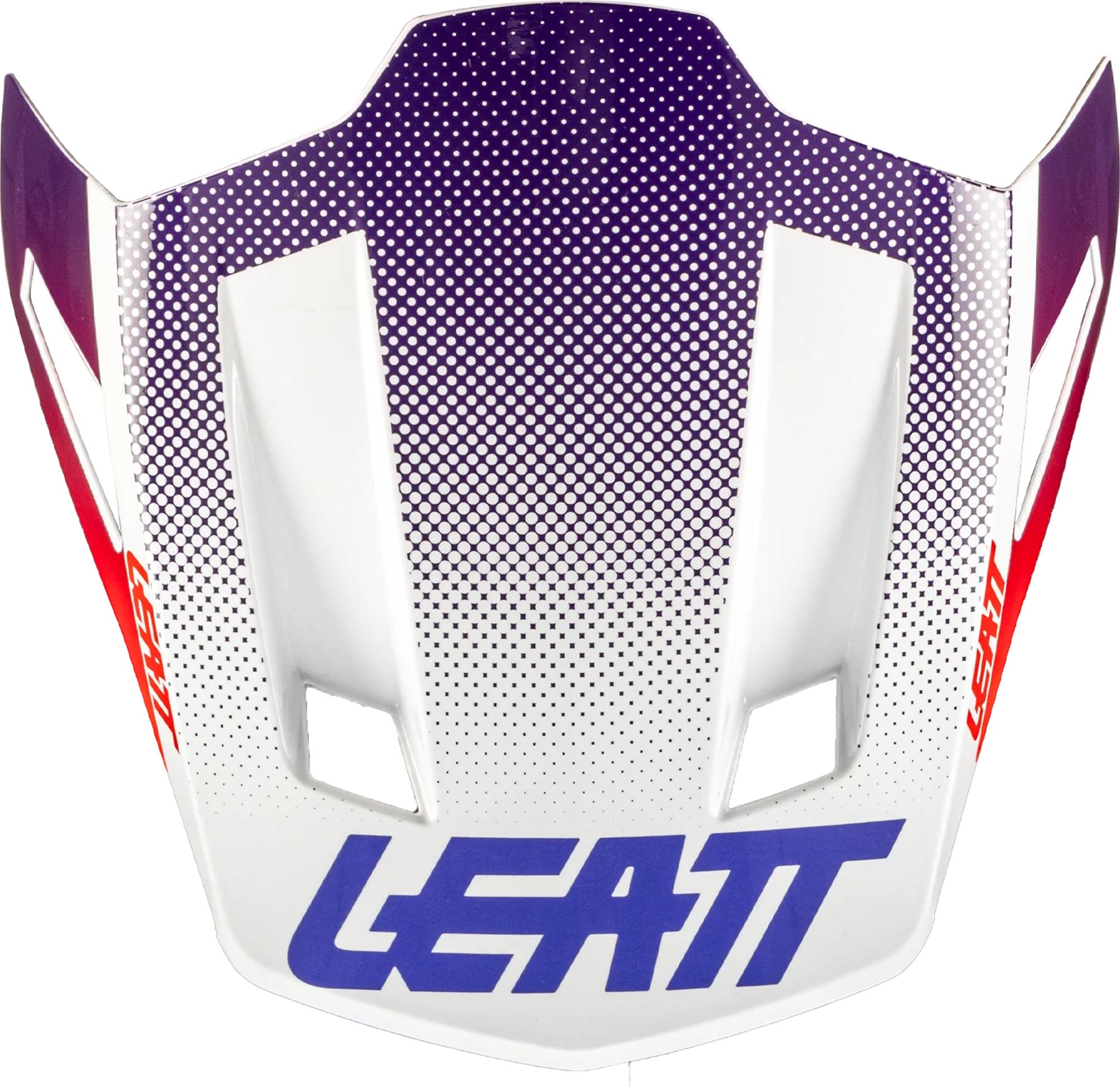 Leatt Moto 8.5 Dotted Helmet Peak white/purple Figure 1