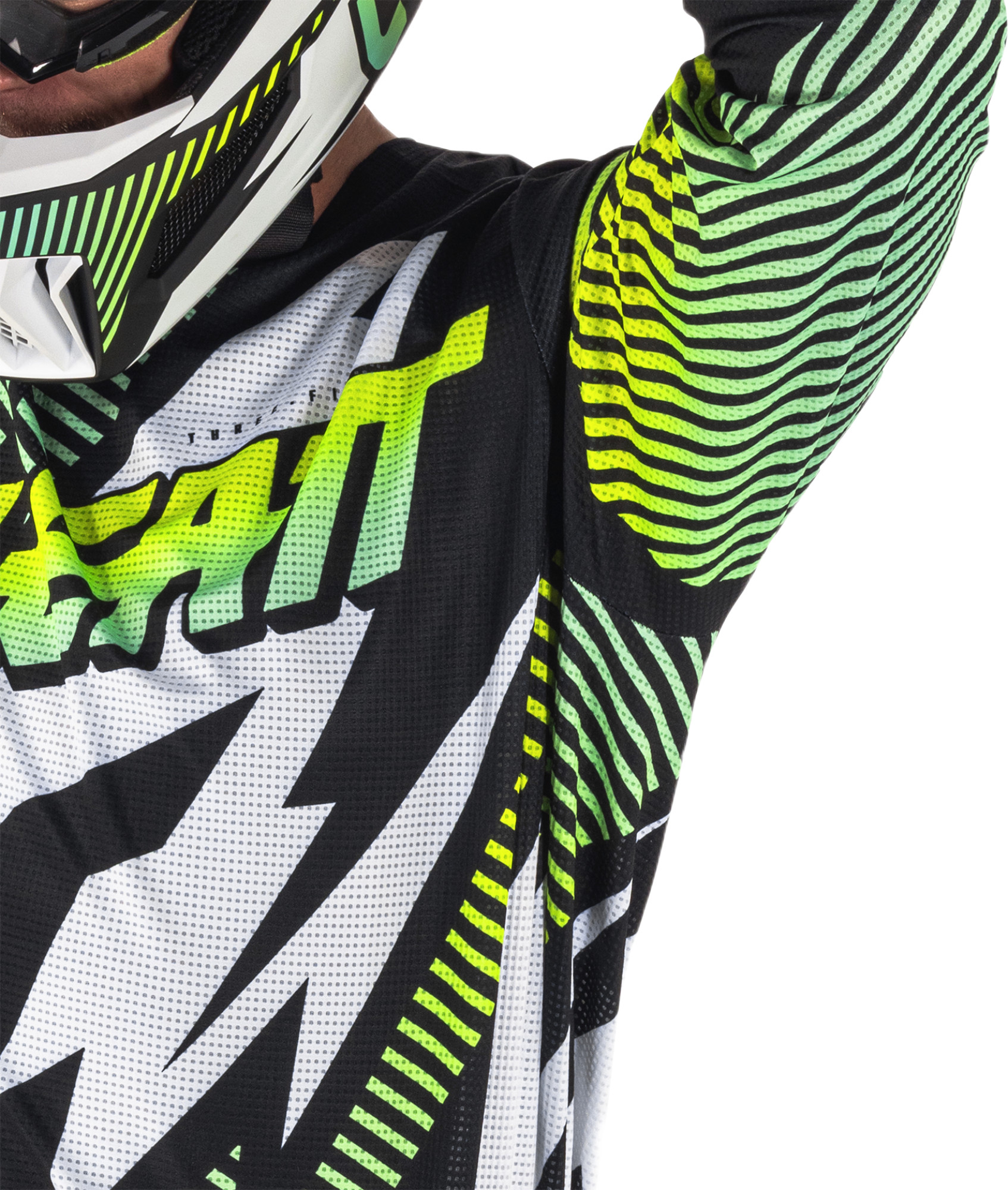 Leatt Moto Ride Kit 3.5 V26 Set de tricou și pantaloni de motocross Negru/Alb/Verde S Figura 2