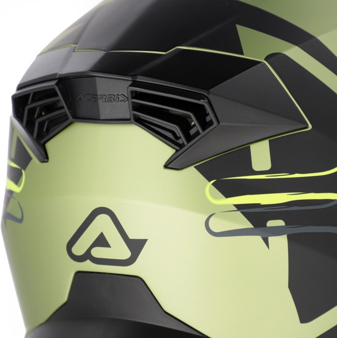 Acerbis Rider Graphic Cască negru/verde mat XS (53/54) Figura 3