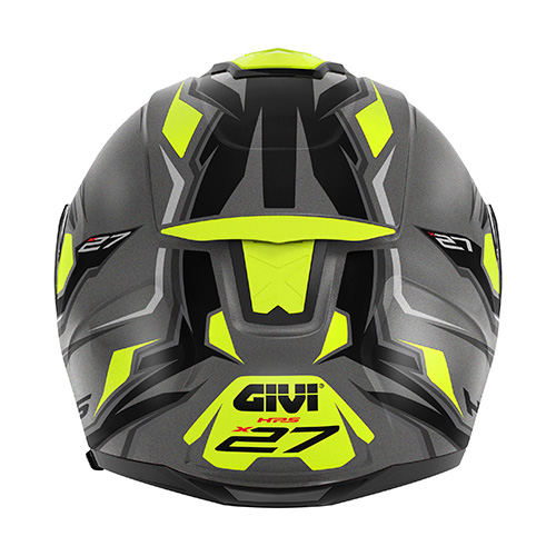 GIVI X.27 Sector Uppfällbar hjälm Titanmatt/svart/gul XL Figur 4