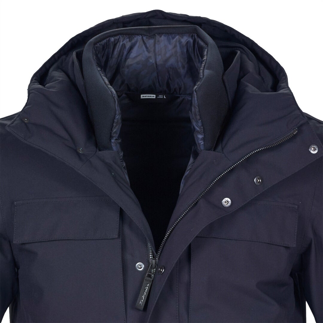 Side view of Spidi Riding Parka H2Out waterproof Motorcycle Textile Jacket