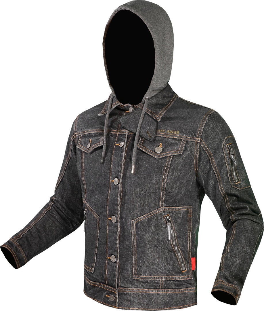 LS2 Oaky Dame motorcykel tekstiljakke Sort XXL Figur 4