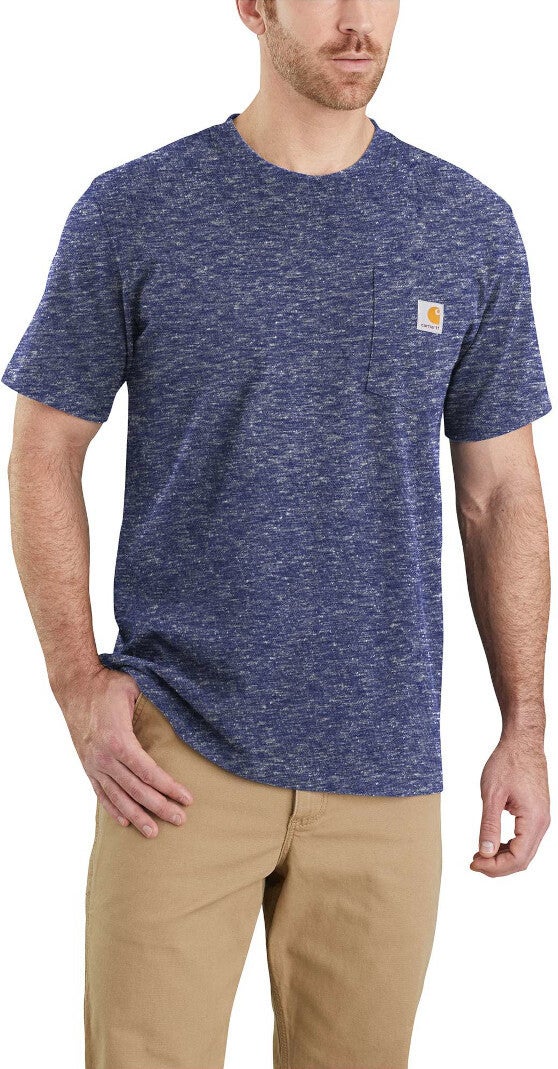 Carhartt Workwear Pocket Triko tmavě modrá/bílá M Obrázek 2