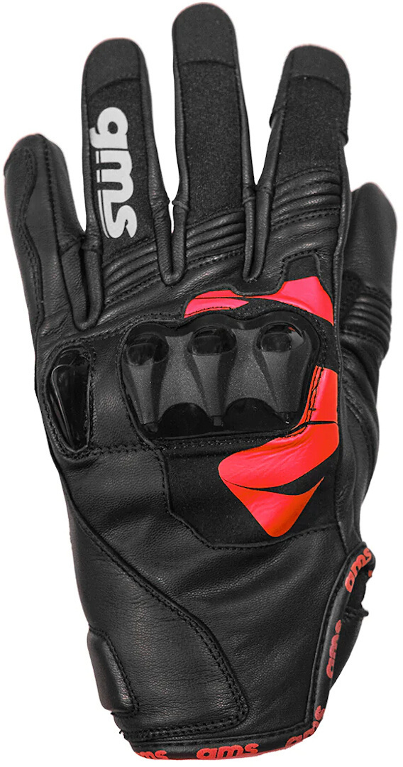 GMS Curve Guanti da moto nero/rosso M Figura 1