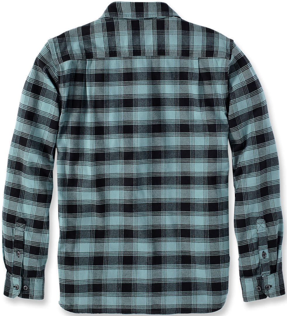 Carhartt Rugged Flex Flannel Plaid Camicia nero/verde M Figura 4