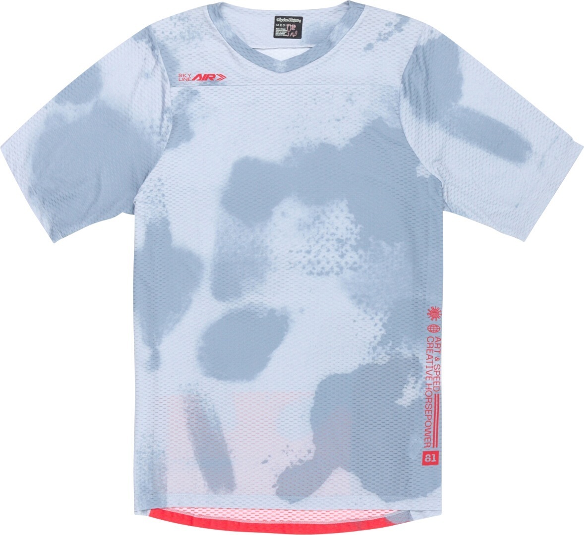 Troy Lee Designs Skyline Air Flared SS Bicycle Jersey light grey/dark grey L Figure 1