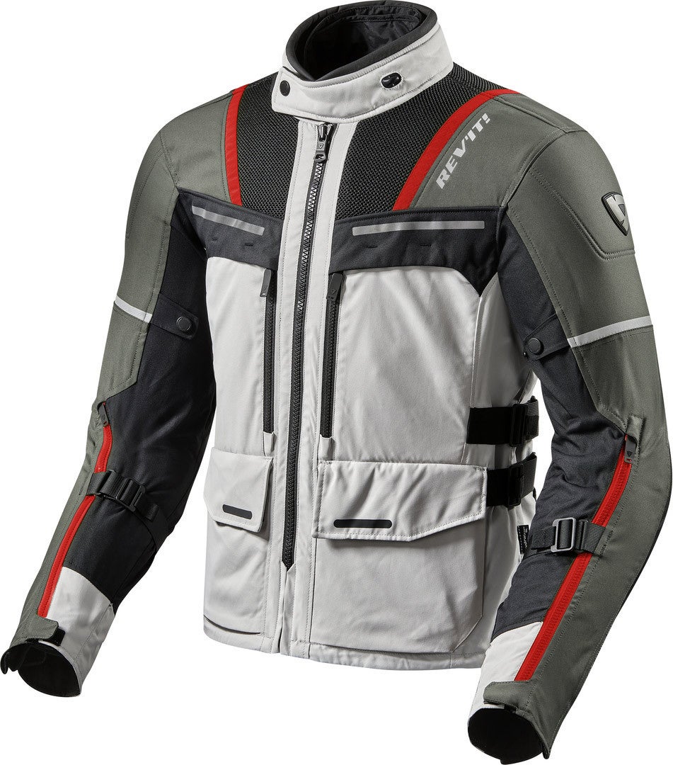 Revit Offtrack Motorcycle Textile Jacket grey/red 3XL Figure 1