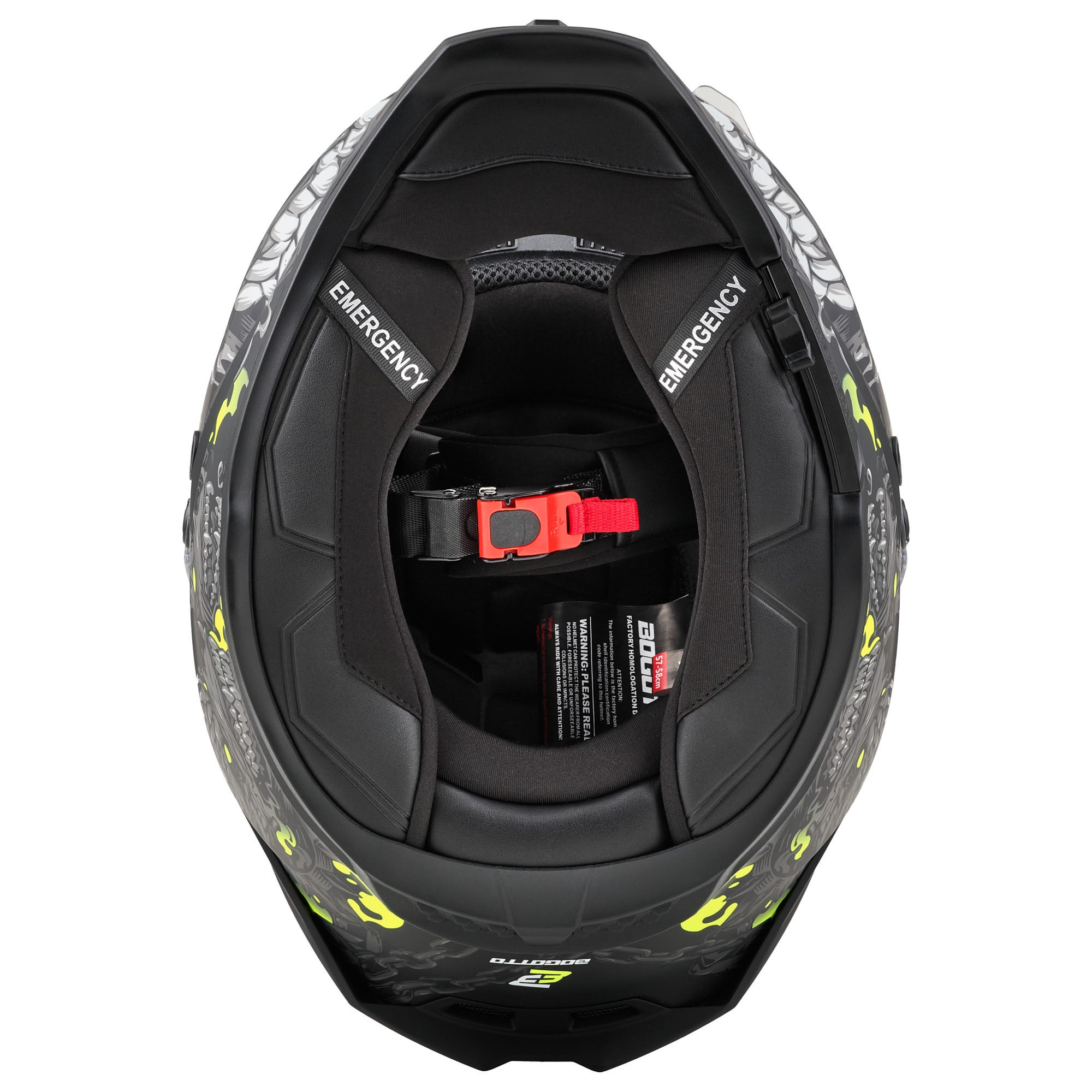 Bogotto Blade Gatekeeper Helm zwart/grijs/fluo-geel S Figuur 11