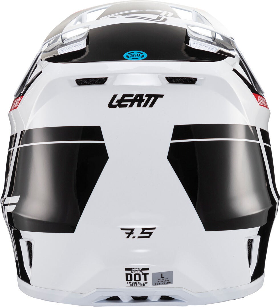 Leatt 7.5 V24 Motorcrosshelm met bril zwart/wit/rood M (57/58) Figuur 6