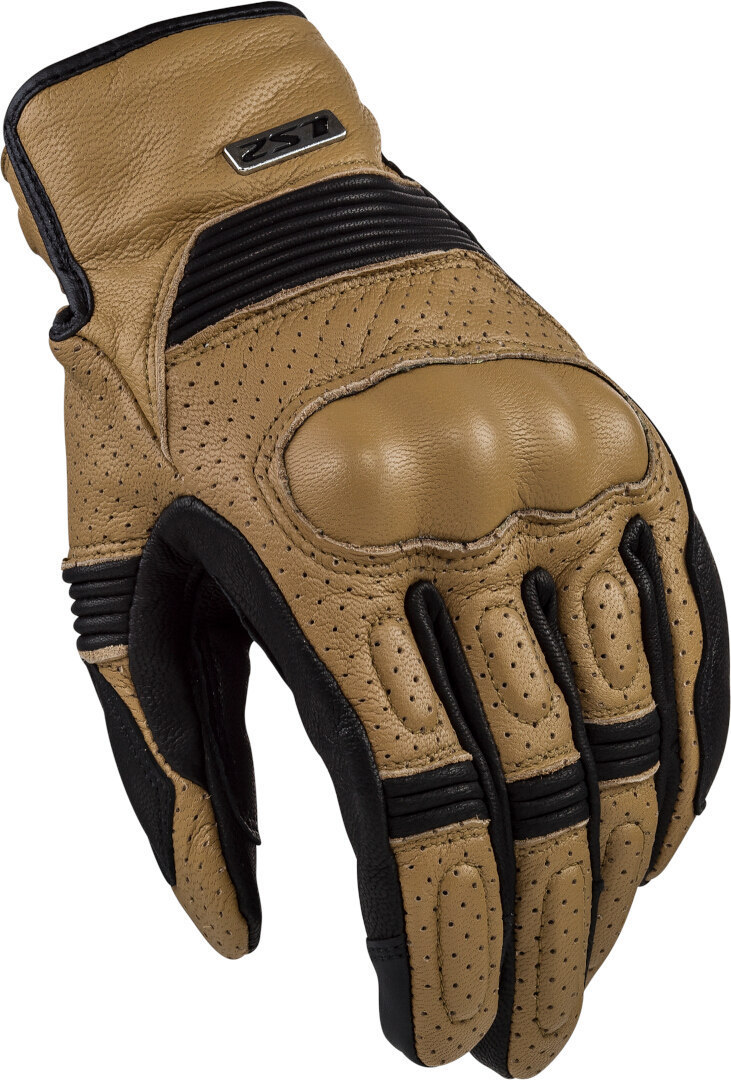 LS2 Duster perforated Motorcycle Gloves light brown/black M Figure 1