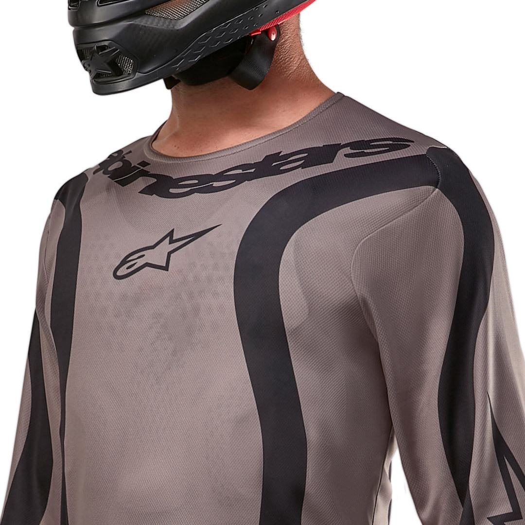 Alpinestars Fluid Lurv Tricou de motocross Maro/Negru L Figura 2